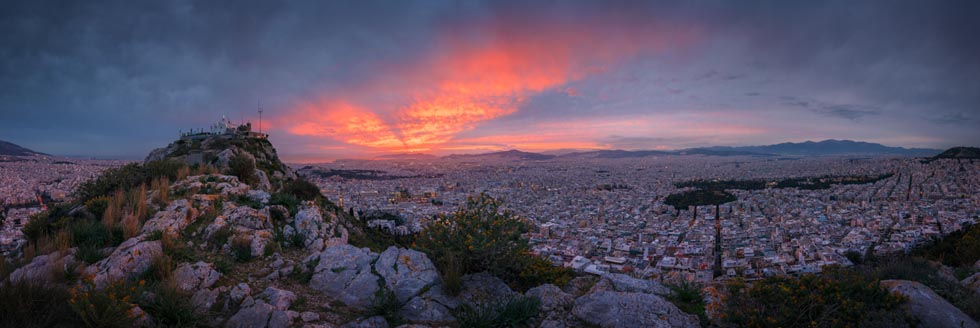 Sunset and Lycabettus