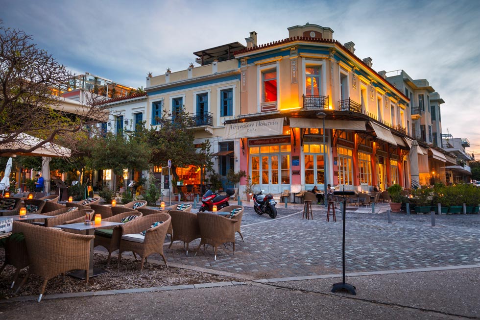 Taverna Athens at Night