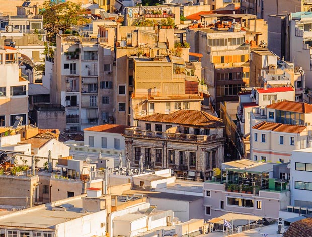 Buildings in Athens Greece