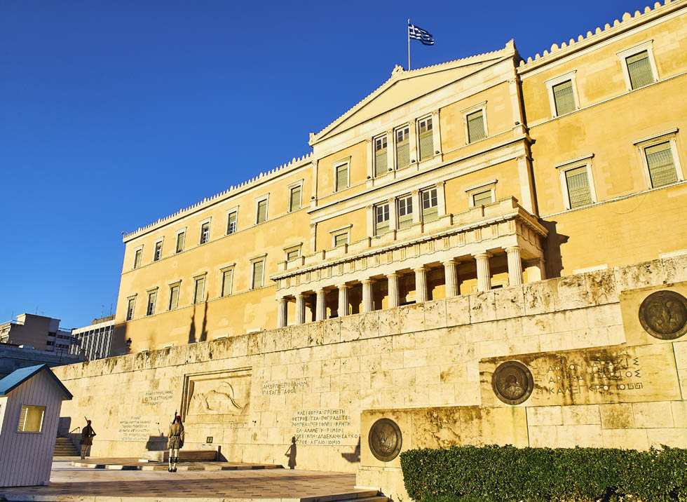 Syntagma Sqaure Parliament Building in Athens Greece