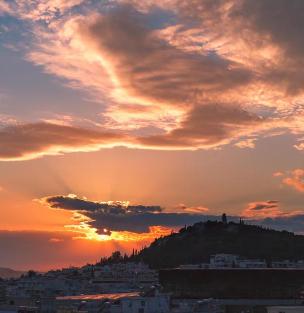 Athens Greece Sunset