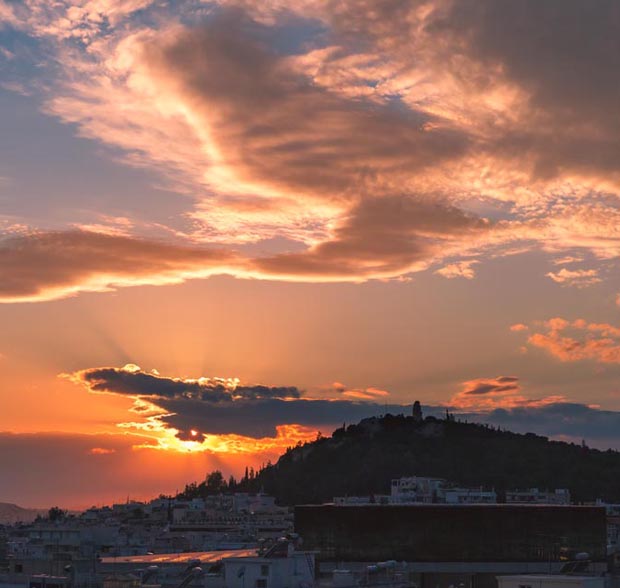 Athens Greece Sunset