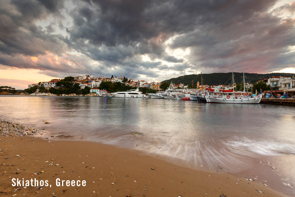 Skiathos Harbor - Boats and Water in the Aegean