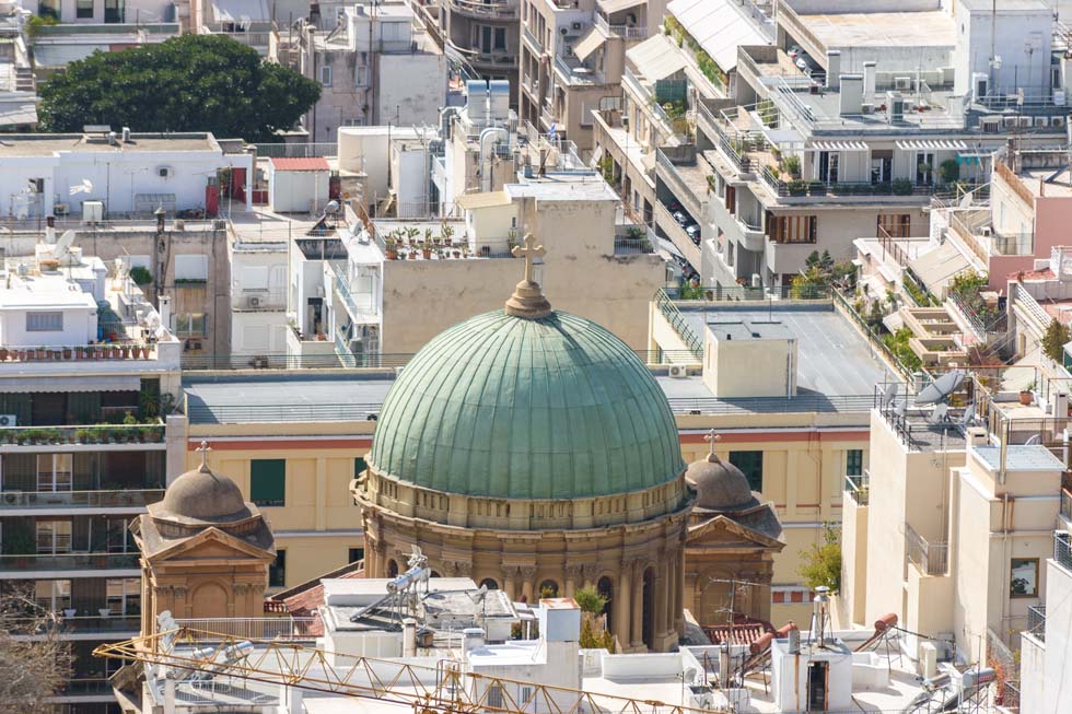 Church Dome Athens Greece