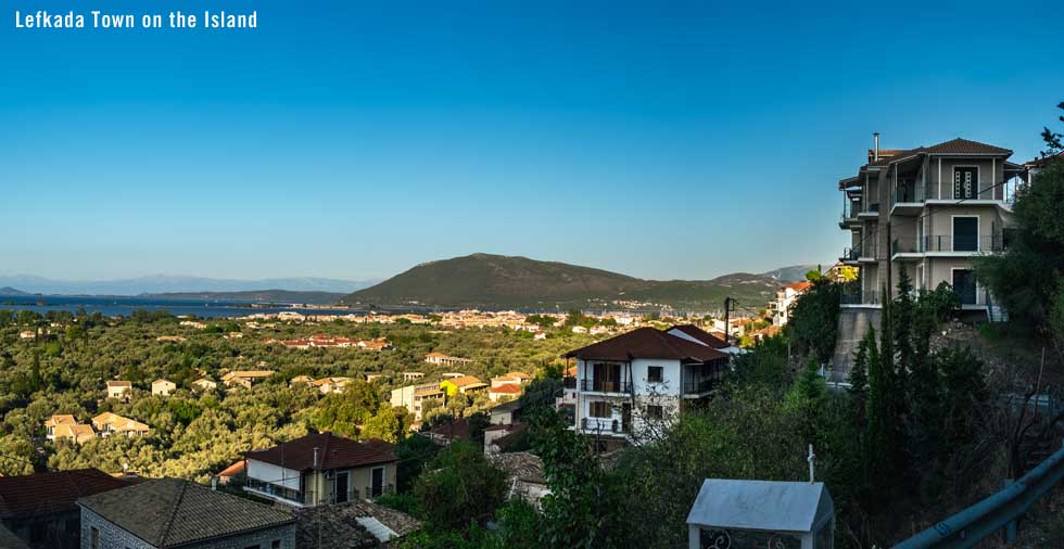 Lefkada Town on the Island of Lefkas