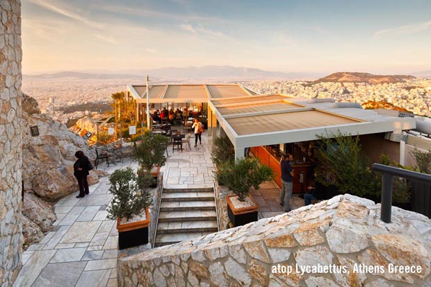 Lycabettus Hill in Athens, Greece