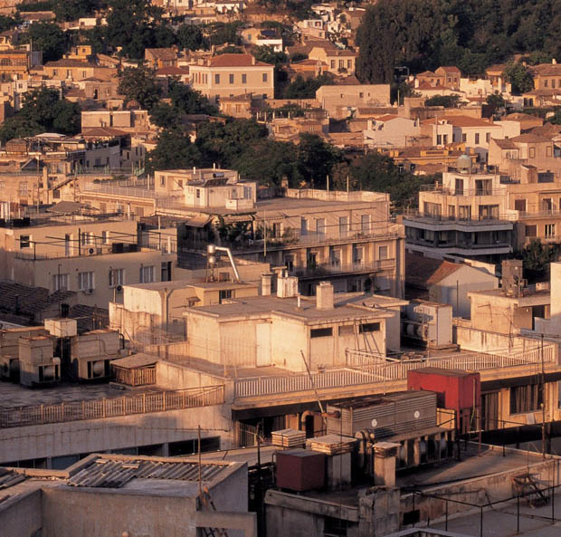 Athens Greece Apartment Buildings