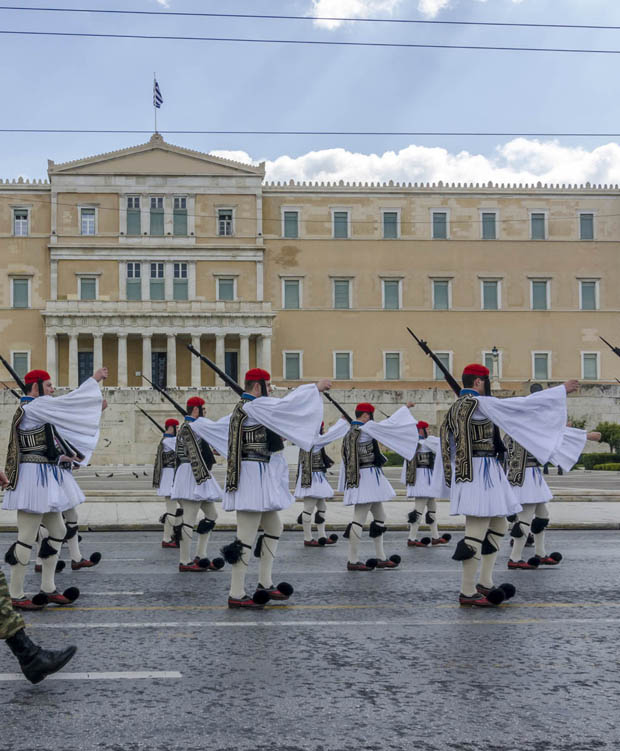 Evzones at Syntagma