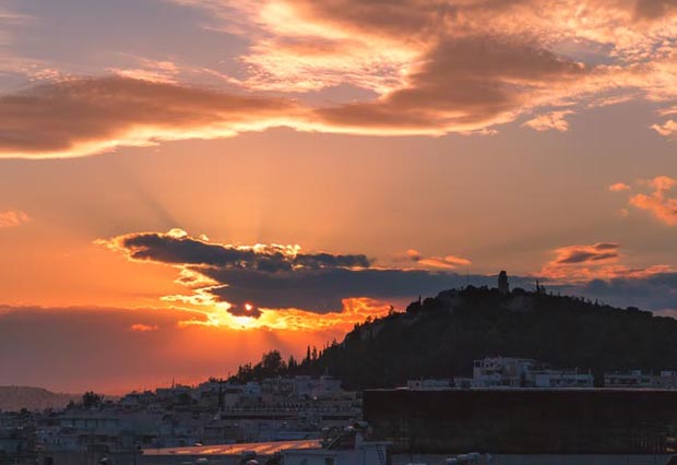 Athens Greece Sunset