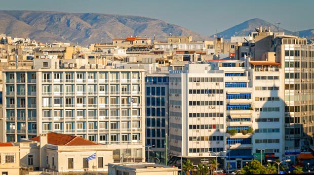 Buildings in Athens Greece