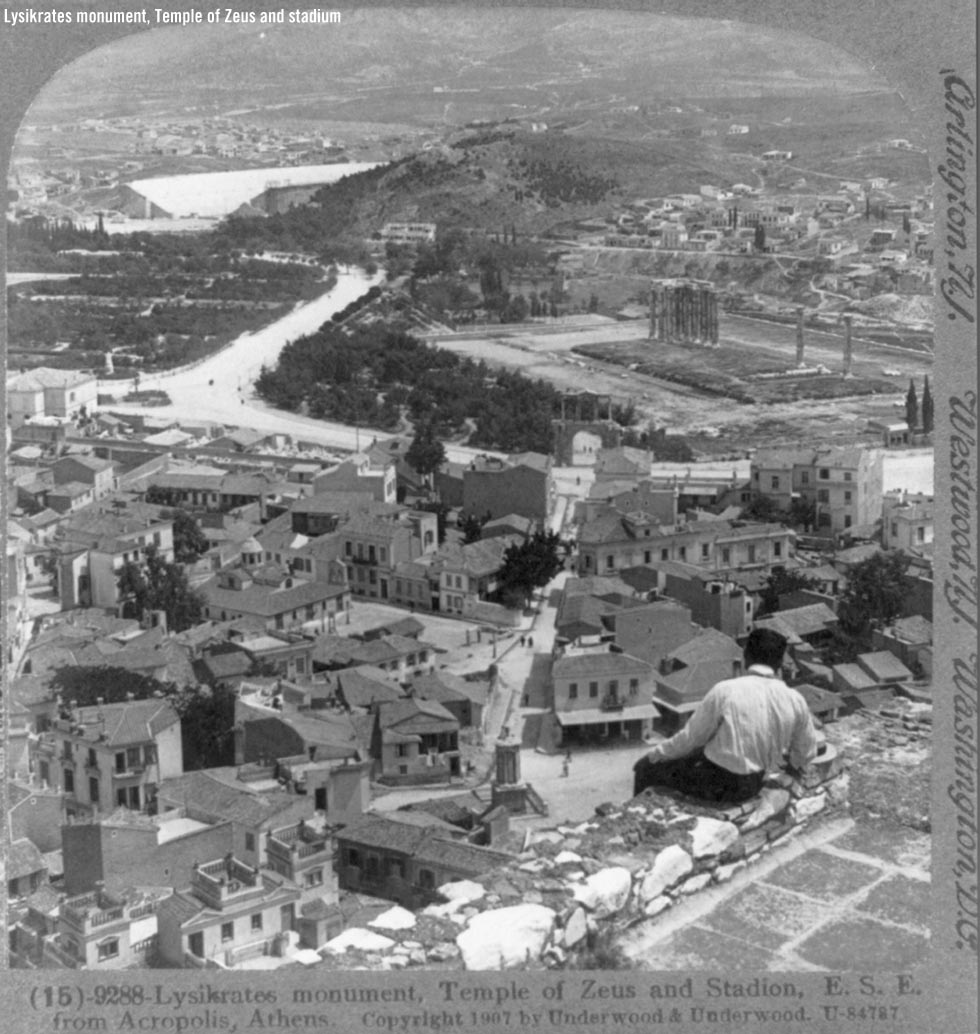 The choragic monument of lysicrates at Athens