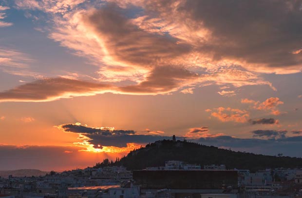 Athens Greece Sunset