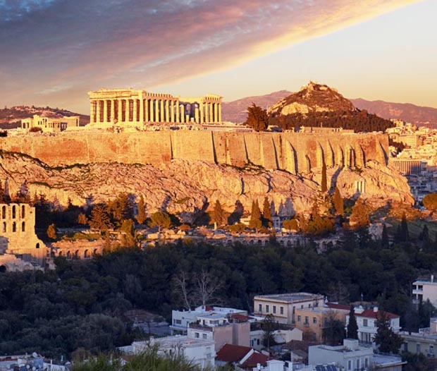 The Acropolis sunset