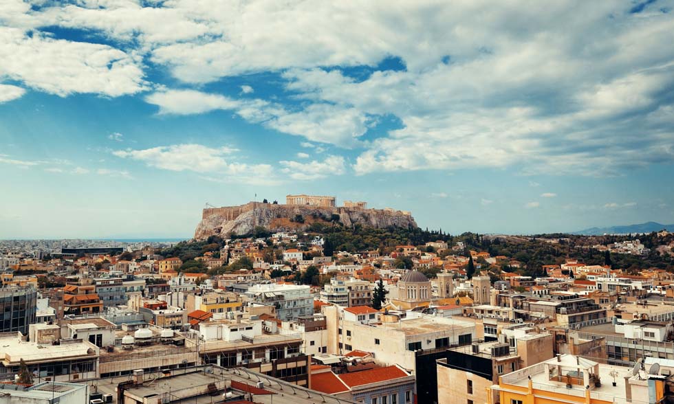 Skyline with Athens Acropolis