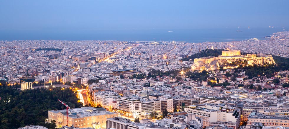 Athens Greece at Night