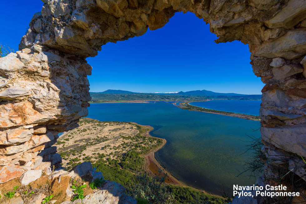 Navarino Castle in Peloponnese Greece