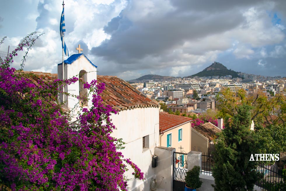 View of Athens from lycabettus