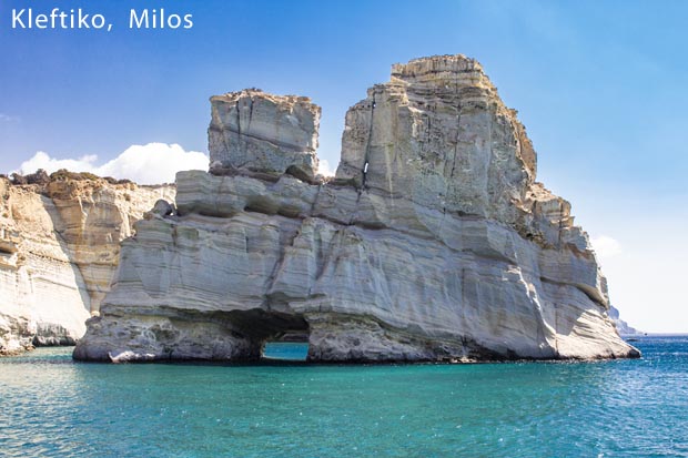 Kleftiko on Milos in Greece