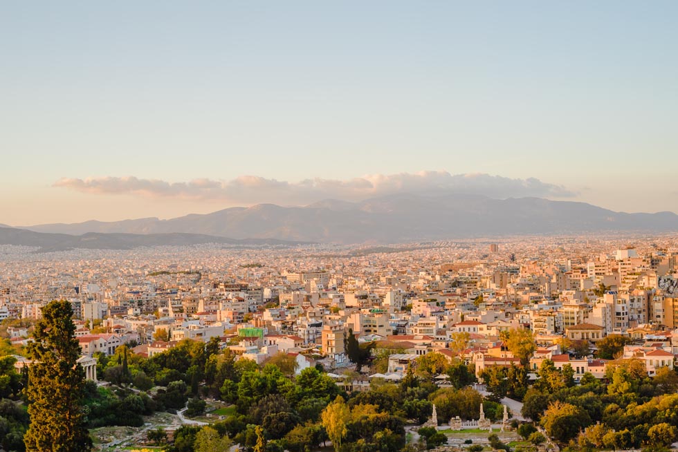 View of Athens Greece