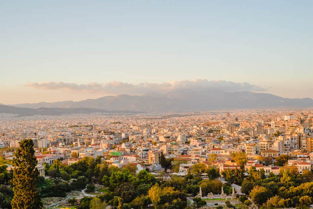 Clouds around Athens