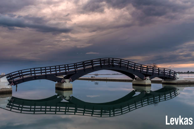 Levkas Bridge in Levkada