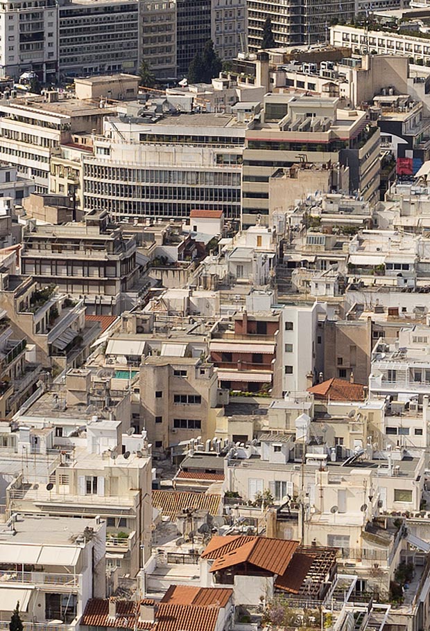 Rooftops of Athens Greece