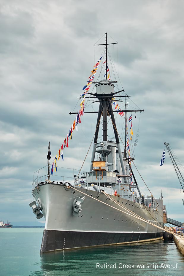 Retired Greek warship Averof