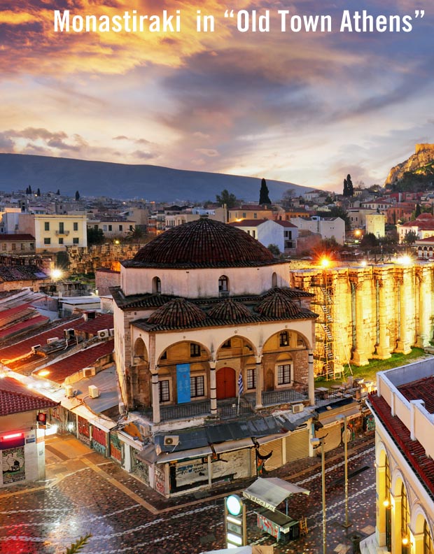 Monastiraki in Old Town Athens