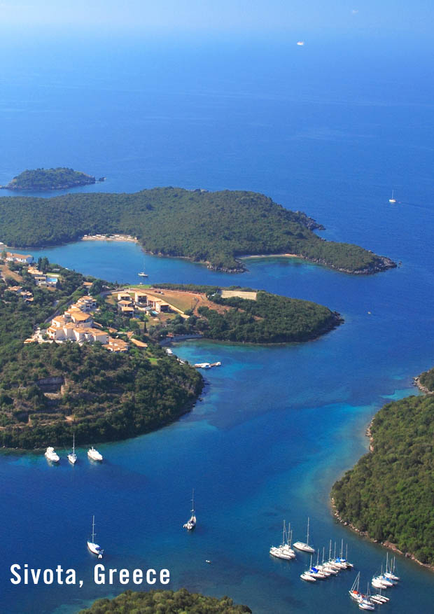 Sivota Greece waters and boats