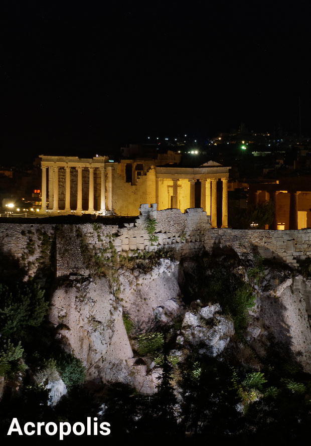 Acropolis at night