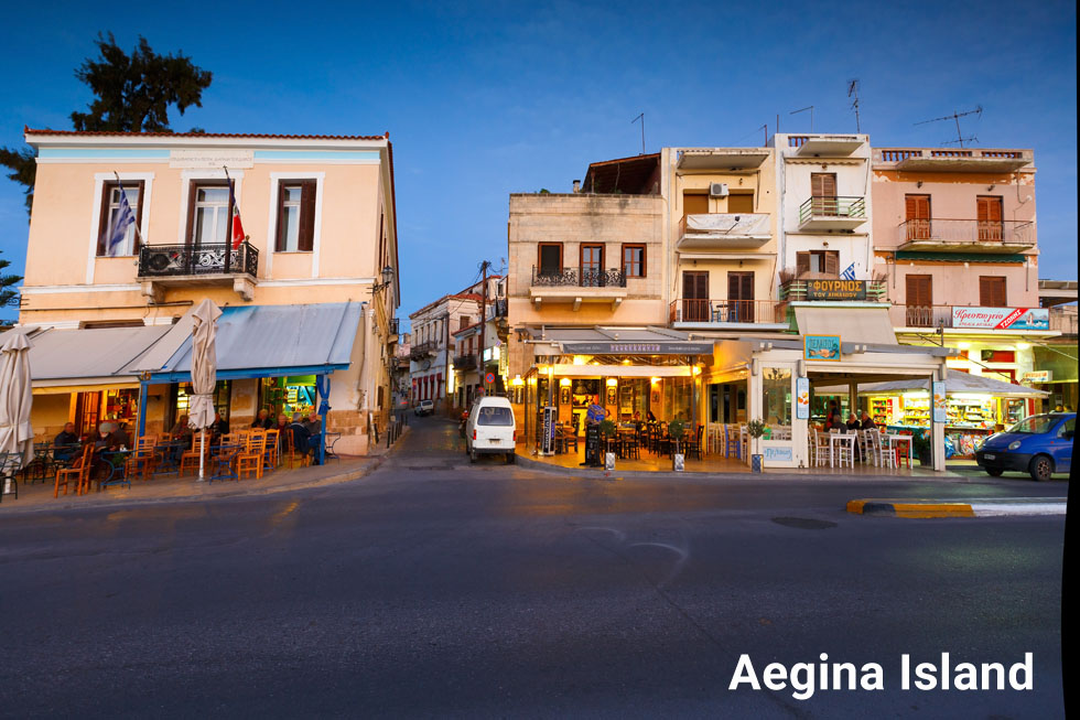 Shops on Aegina Island