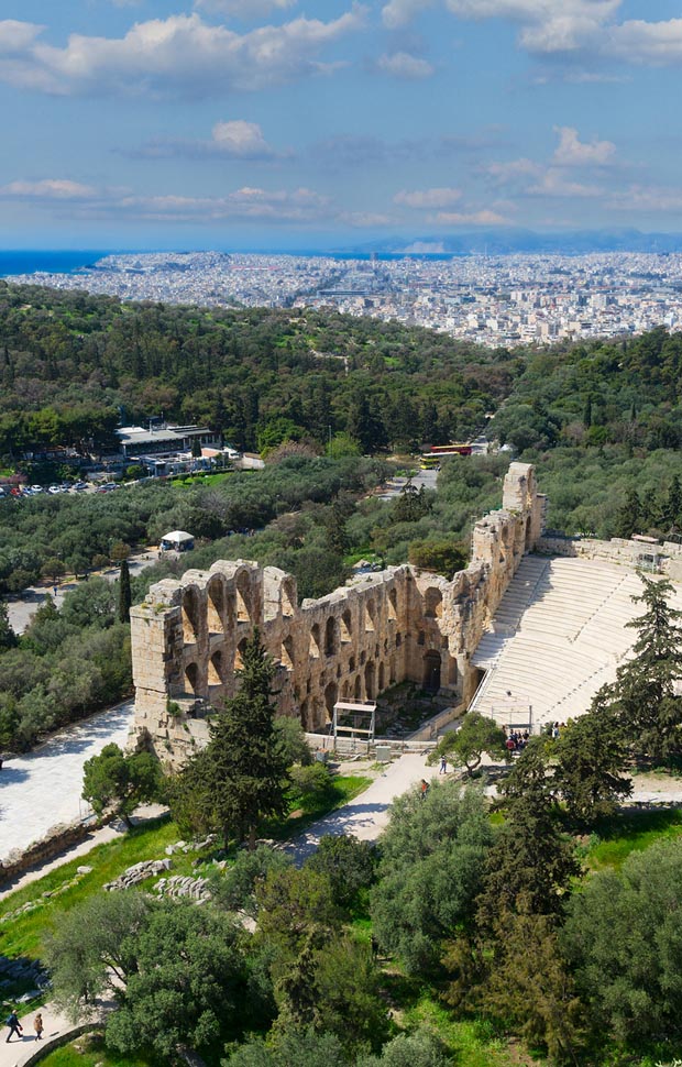 View of Herodes from Acropolis