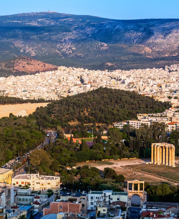 View of Athens and Ymittos