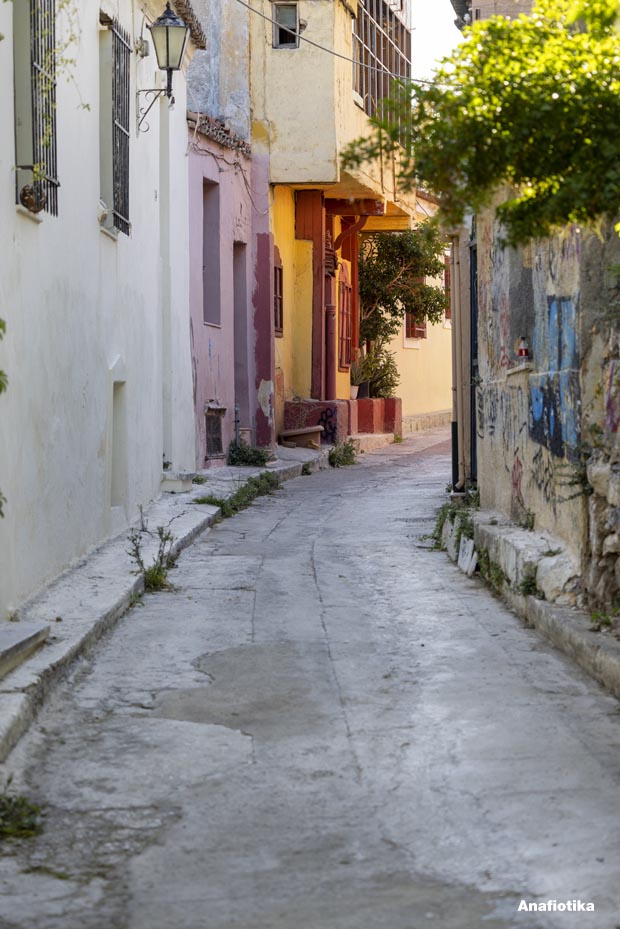 Anafiotika Street in Athens