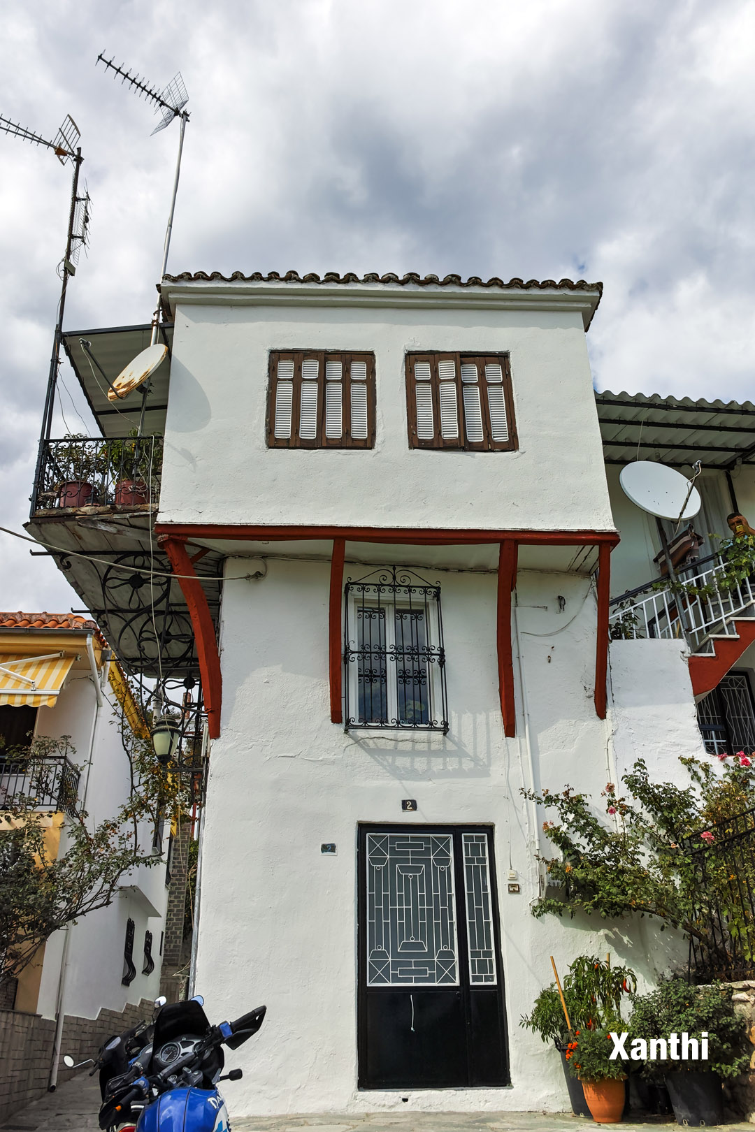 Xanthi Greece White Washed House